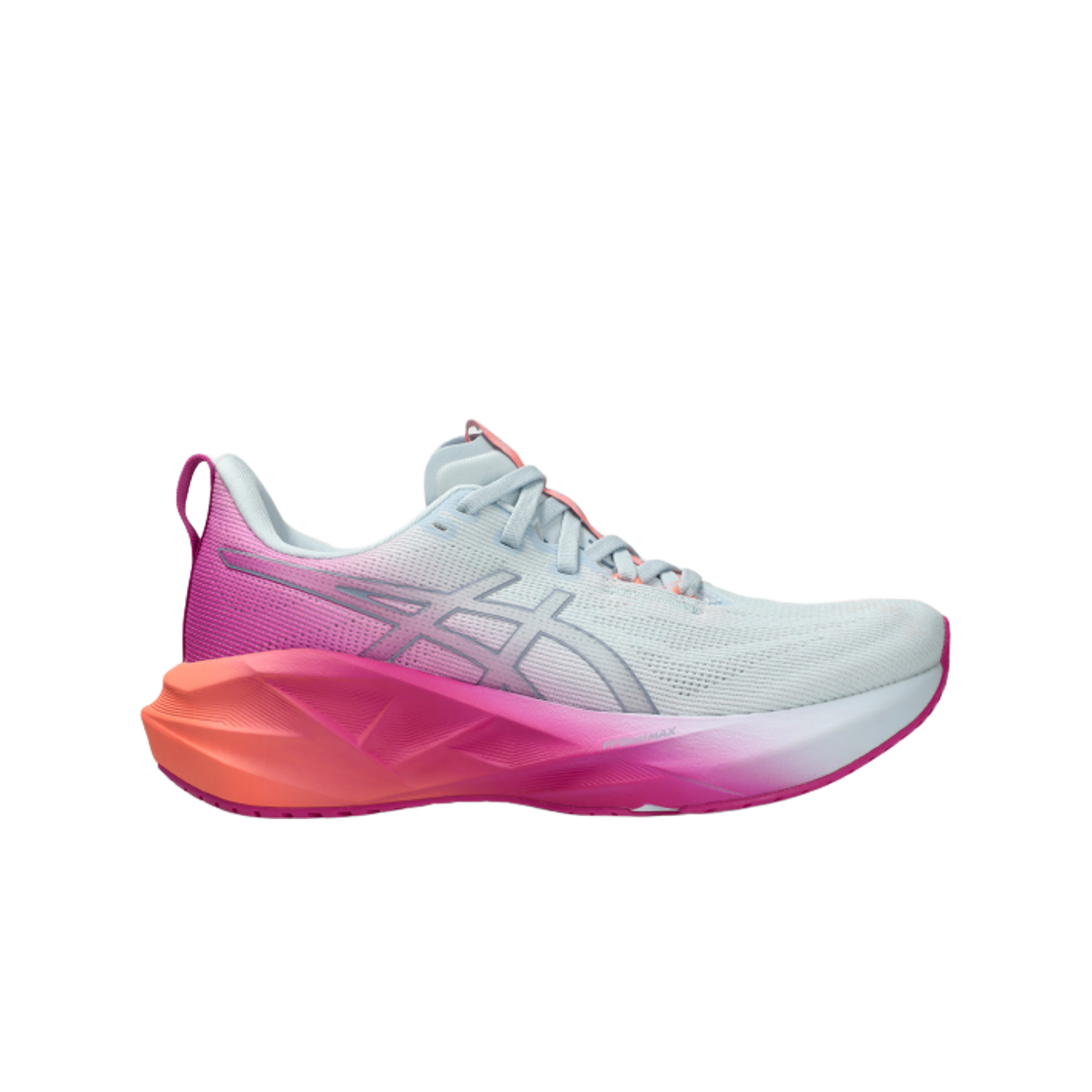(W) 아식스 노바블라스트 5 써니시즐 스카이 디지털 사쿠라((W) Asics Novablast 5 Sunny Sizzle Sky Digital Sakura)