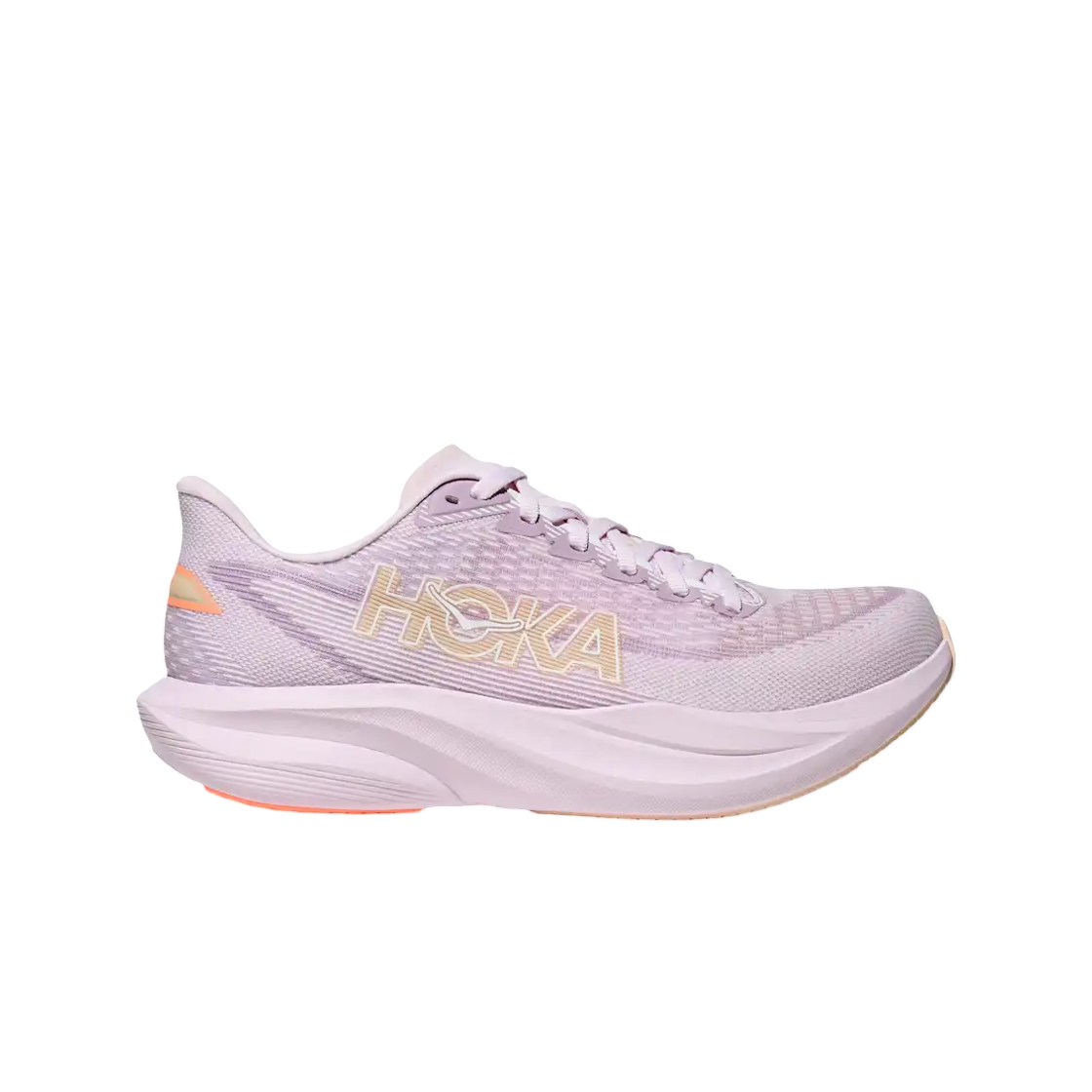 (W) 호카 마하 7 라일락 크림 탠저린 글로우((W) Hoka Mach 7 Lilac Cream Tangerine Glow) - 1