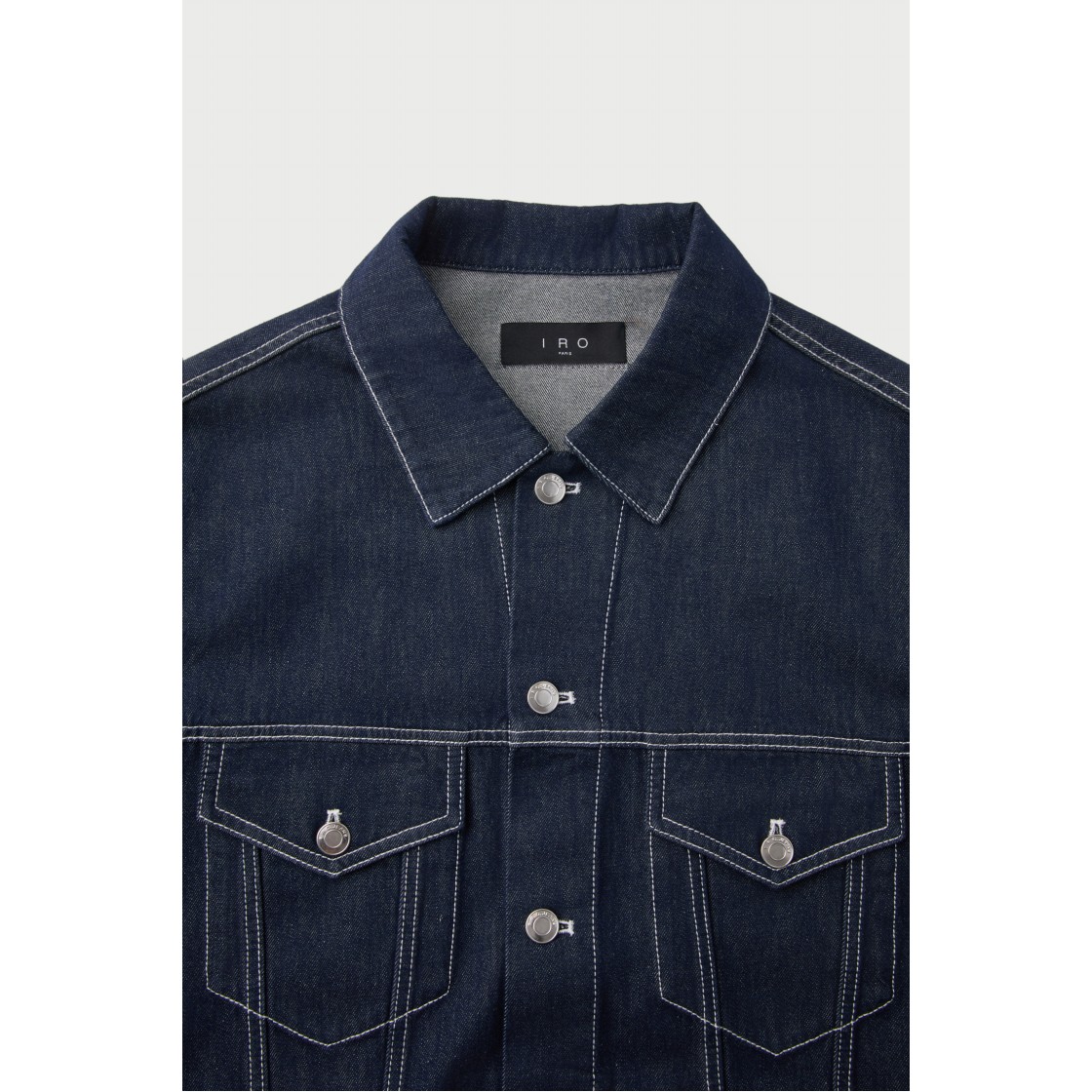 이로 제이와이엠 데님 트러커 자켓 블루(IRO Jyam Denim Trucker Jacket Blue) - 4
