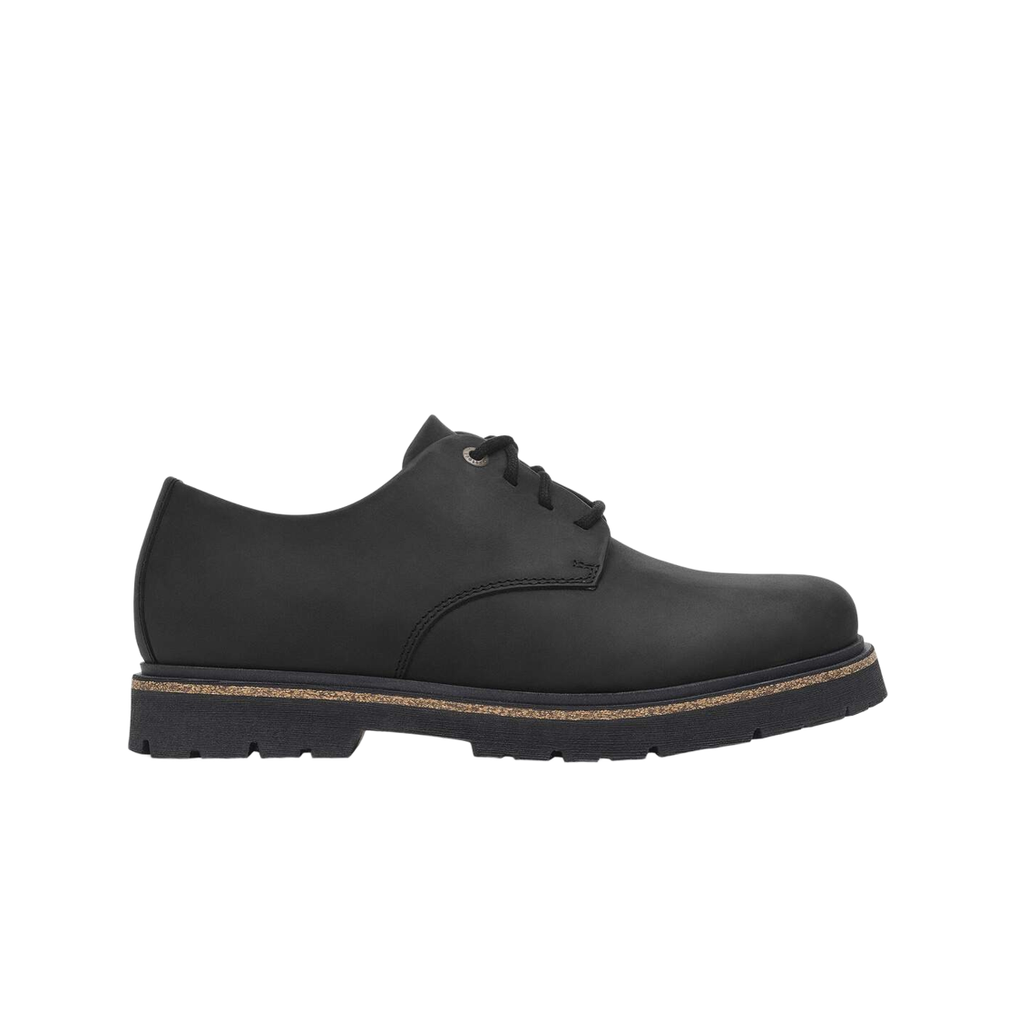 1028173 Birkenstock Highwood Lace Low Leather Black - Regular