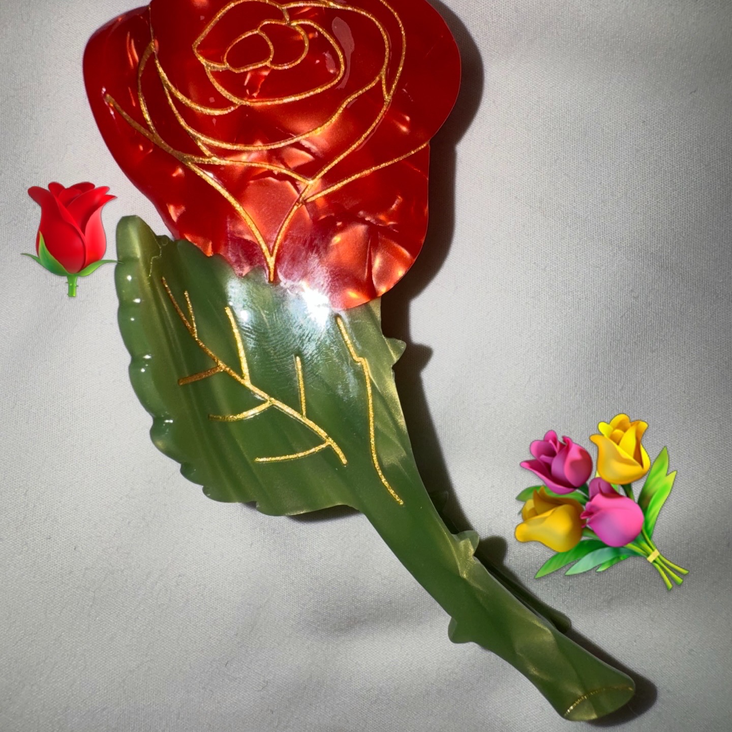 Coucou Suzette Rose Hairclaw 착용 스타일 - 1