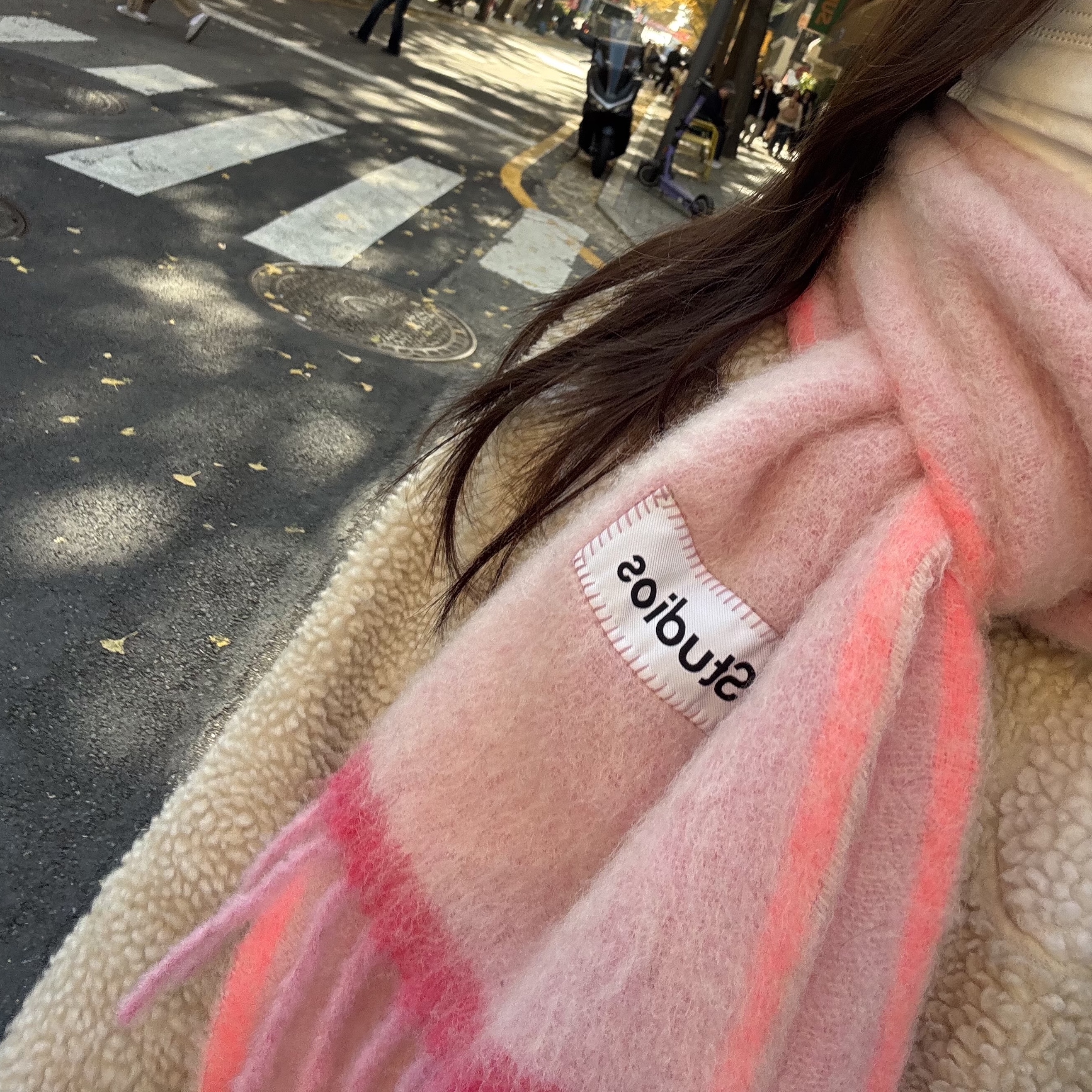 Pop Mart Labubu The Monsters Highlight Series Sealed Case (1 Blind Box), Acne Studios Mohair Wool Fringe Muffler Pink 착용 스타일 - 2