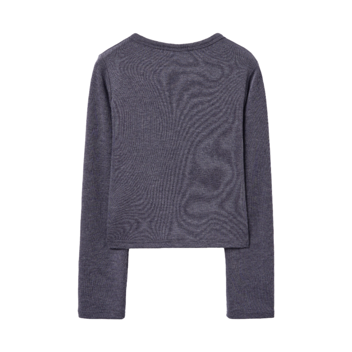 슬릭글로우 언발란스 버튼 니트 가디건 차콜(SLEEKGLOW Asymmetrical Button Knit Cardigan Charcoal) - 2
