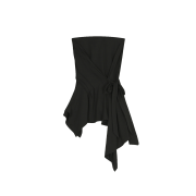 Nache Women Incline Draping Tank Top Black - 26SS