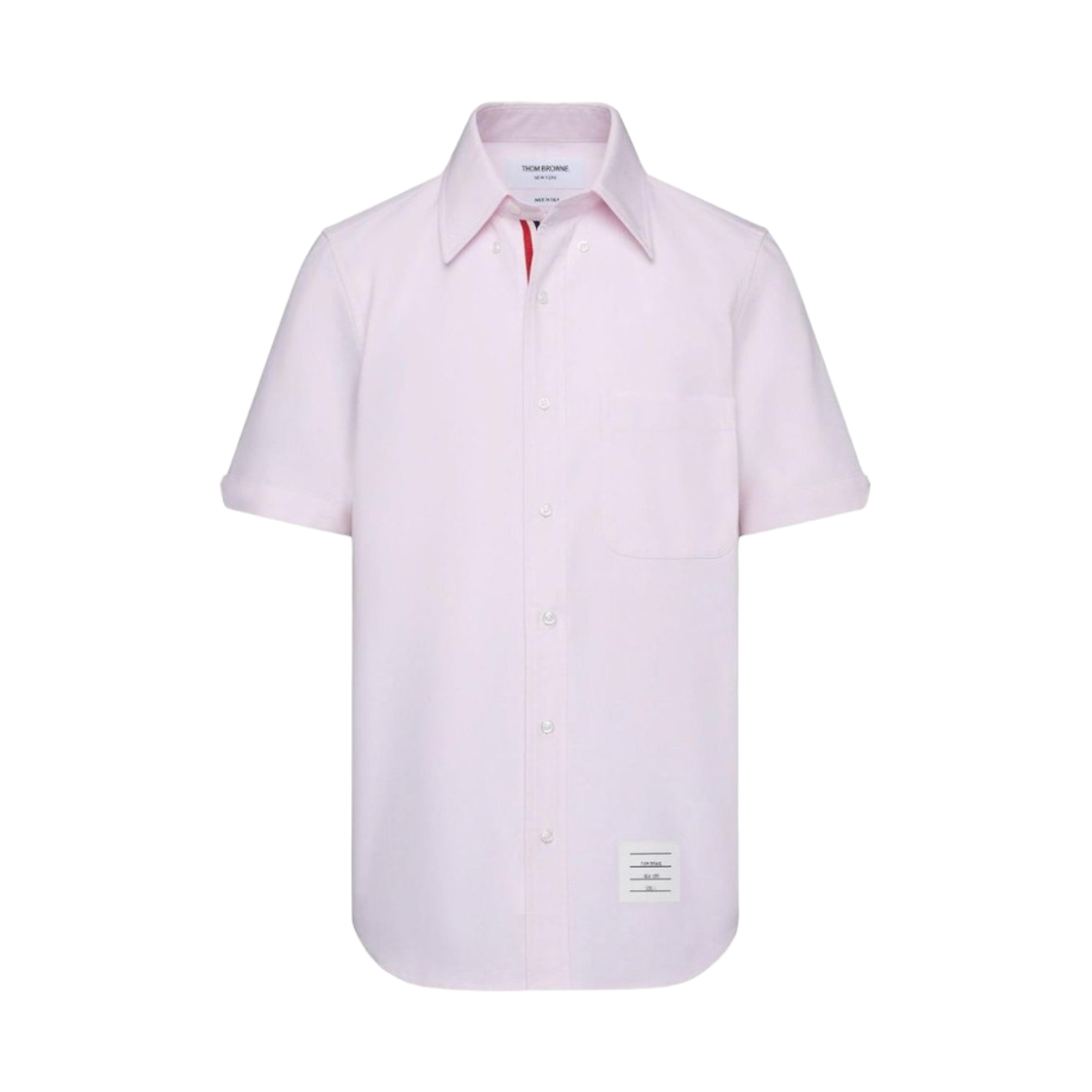 MWS239E-F0313-680 Thom Browne Oxford Short Sleeve Shirt Light Pink