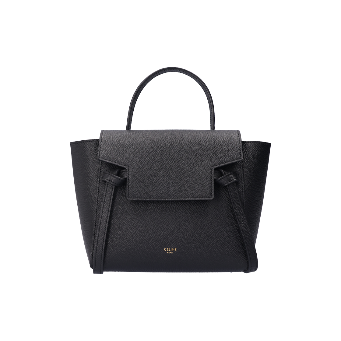 ITHL8AK8O952 Celine Nano Belt Bag in Grained Calfskin Black