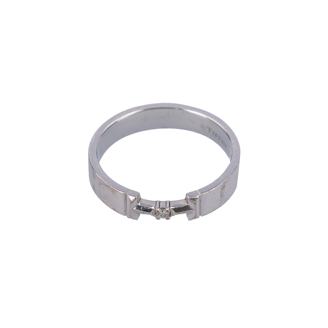 티파니 T 트루 링 18K 화이트 골드(Tiffany T True Ring in 18K White Gold)
