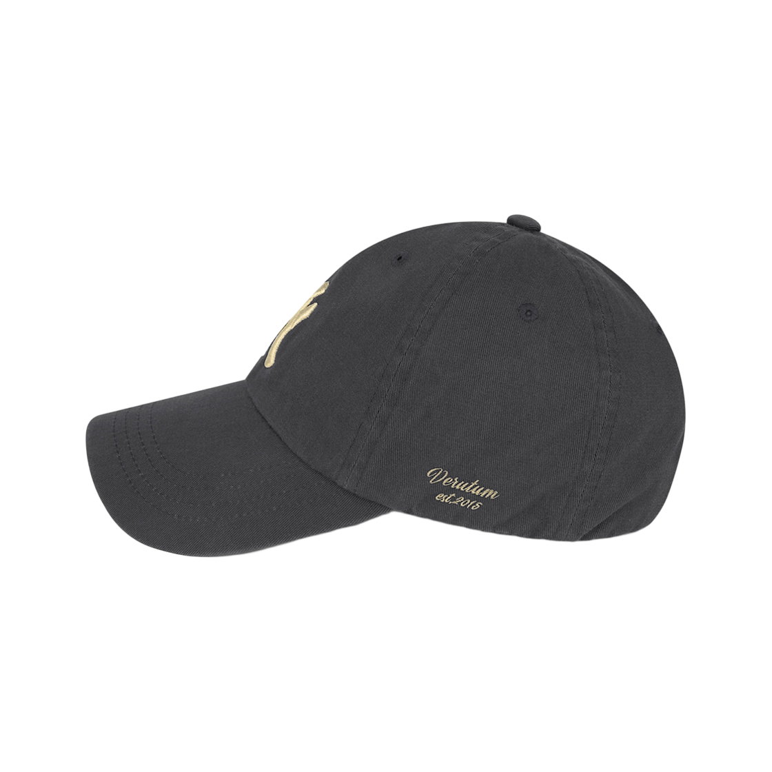 베루툼 VRM 심볼 로고 바이오 워싱 캡 차콜(VERUTUM BC238B VRM Symbol Logo Bio Washing Cap Charcoal) - 3