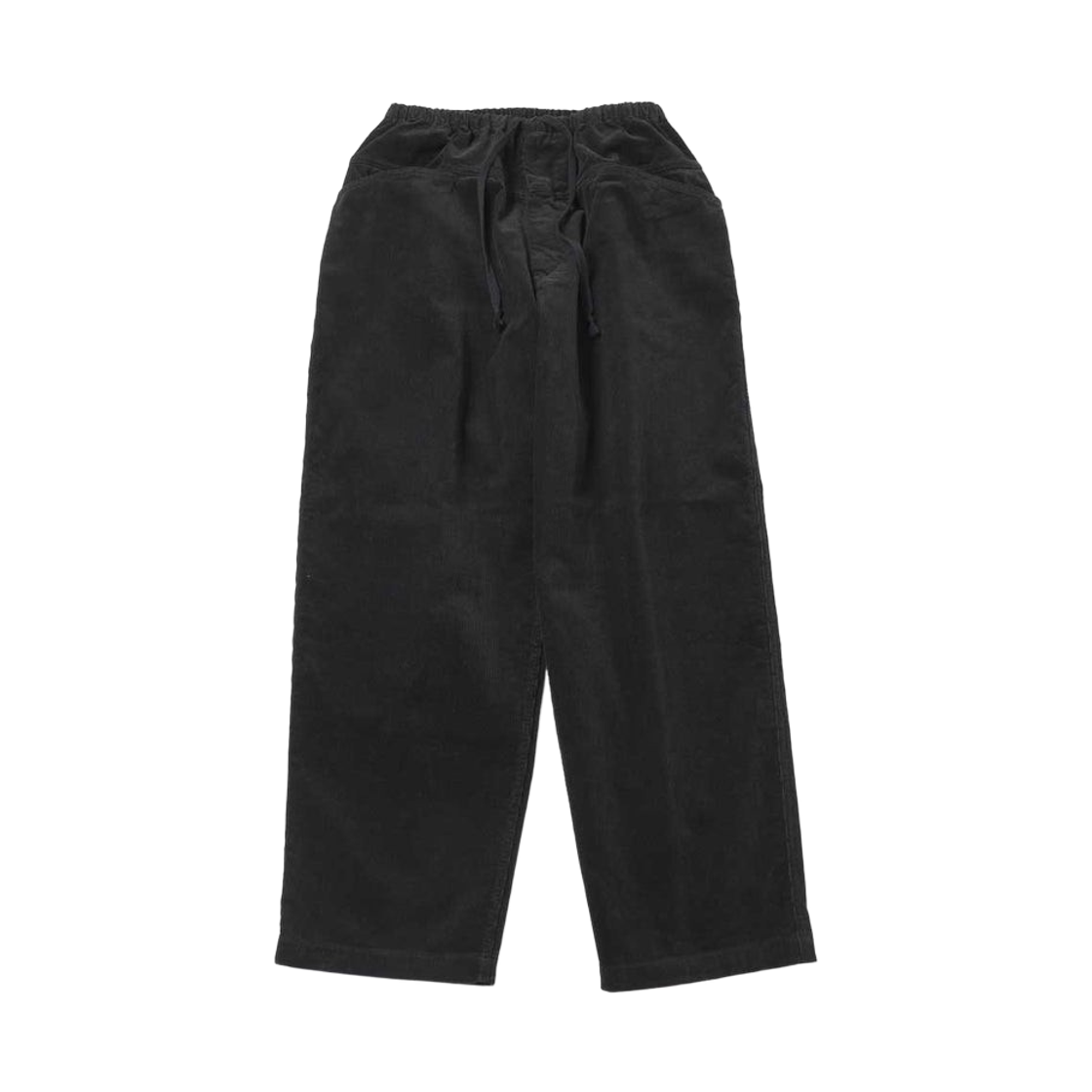 D01-03006 Comoli Corduroy Drawstring Pants Black - 26SS
