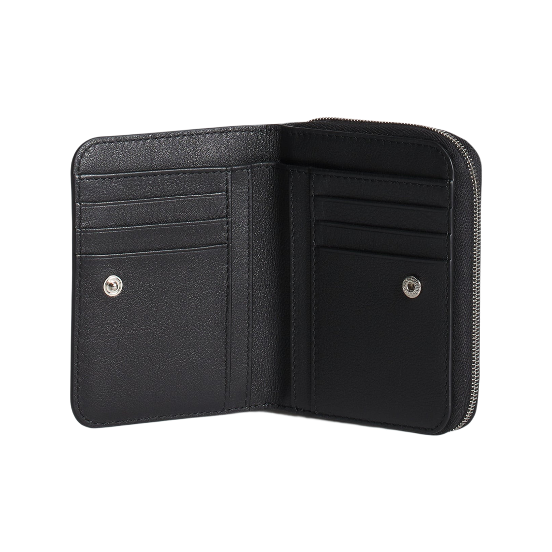 메종 키츠네 프로파일 폭스 스몰 레더 지퍼 월렛 블랙(Maison Kitsune Profile Fox Small Leather Zipped Wallet Black) - 2