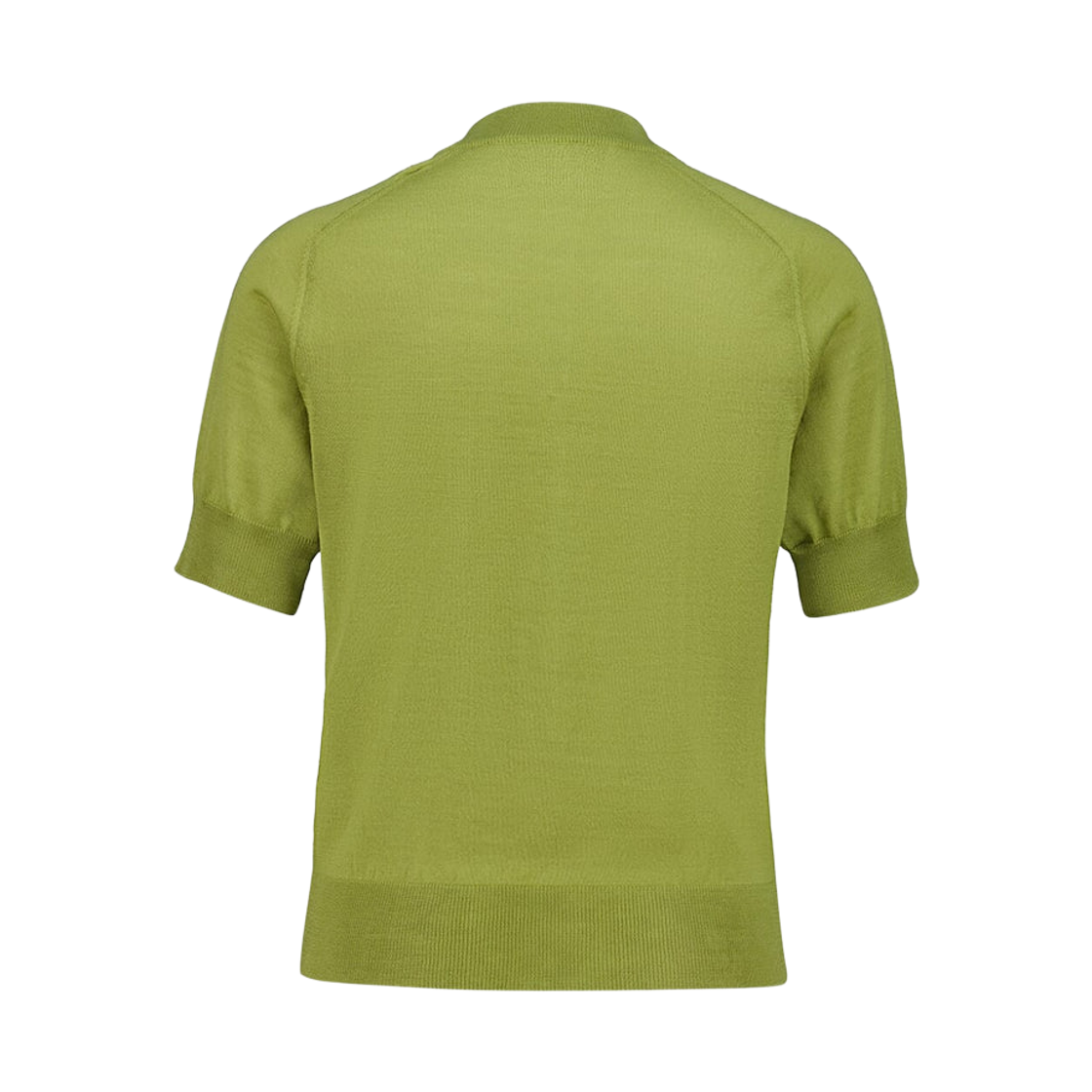 (W) 아미 스몰 하트 로고 울 숏슬리브 가디건 마차 블랙((W) AMI de Coeur Wool Short Sleeve Cardigan Matcha Black) - 2