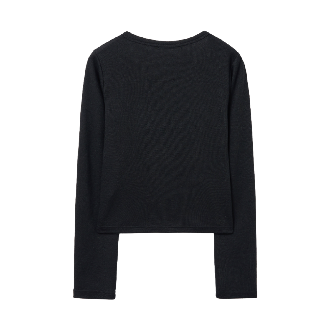 슬릭글로우 언발란스 버튼 니트 가디건 블랙(SLEEKGLOW Asymmetrical Button Knit Cardigan Black) - 2