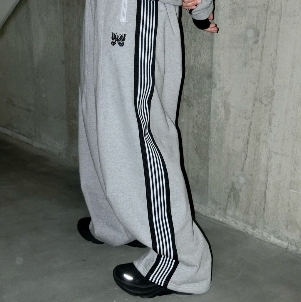 Needles x B'2nd H.D. Track Pants Cotton Jersey Gray 착용 스타일