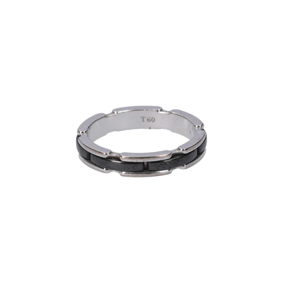 샤넬 J3092 울트라 링 18K 화이트 골드 블랙 세라믹 60(Chanel J3092 Ultra Ring 18K White Gold Black Ceramic 60)