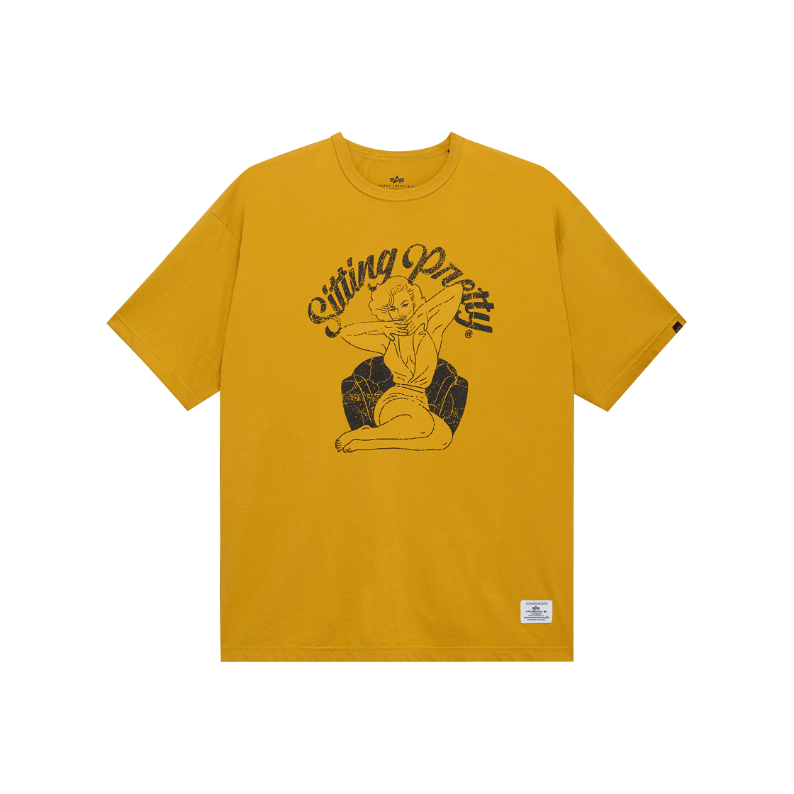 알파 인더스트리 릴랙스드 시팅 프리티 티셔츠 텀블위드(ALPHA INDUSTRIES Relaxed Sitting Pretty Tee Tumbleweed)