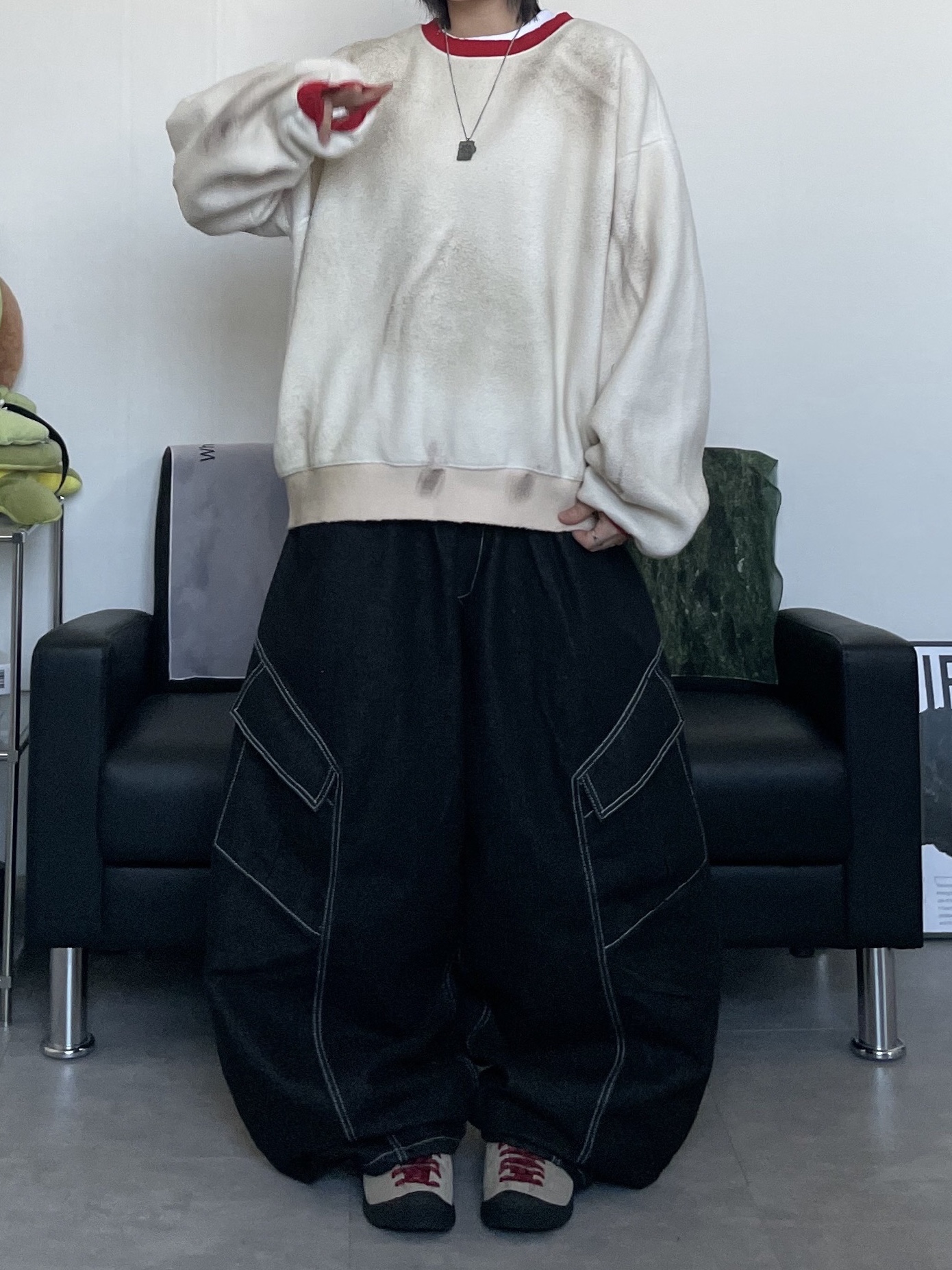 (W) Keen Jasper Suede Sneakers Silver Mink, Hello Sunrise Fish Oval Logo Relaxed Fit 6P Cap Black 착용 스타일 - 5