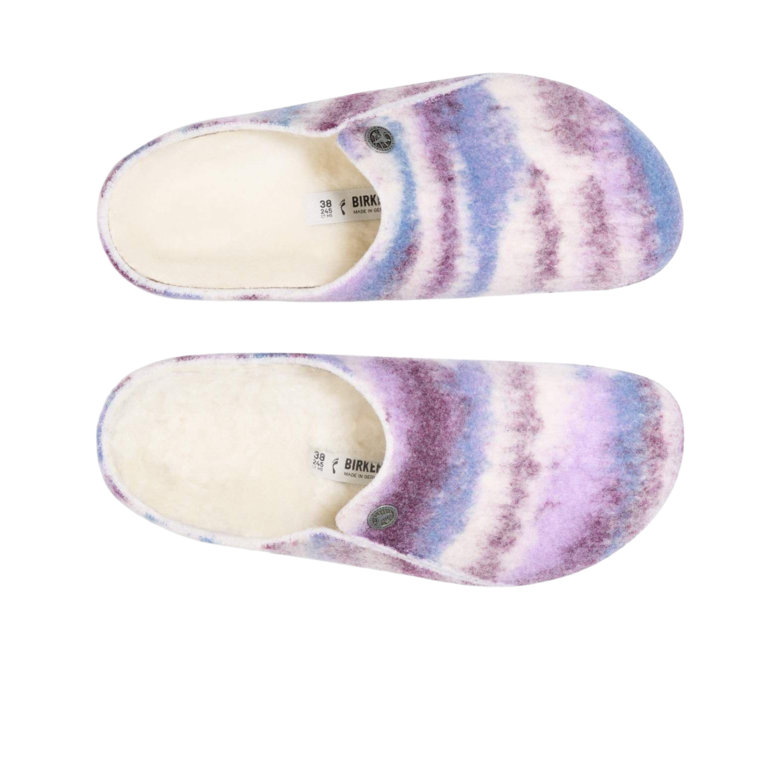 버켄스탁 체르마트 울 펠트 다이드 스트라이프 모브 - 내로우(Birkenstock Zermatt Wool Felt Dyed Stripes Mauve - Narrow) - 2