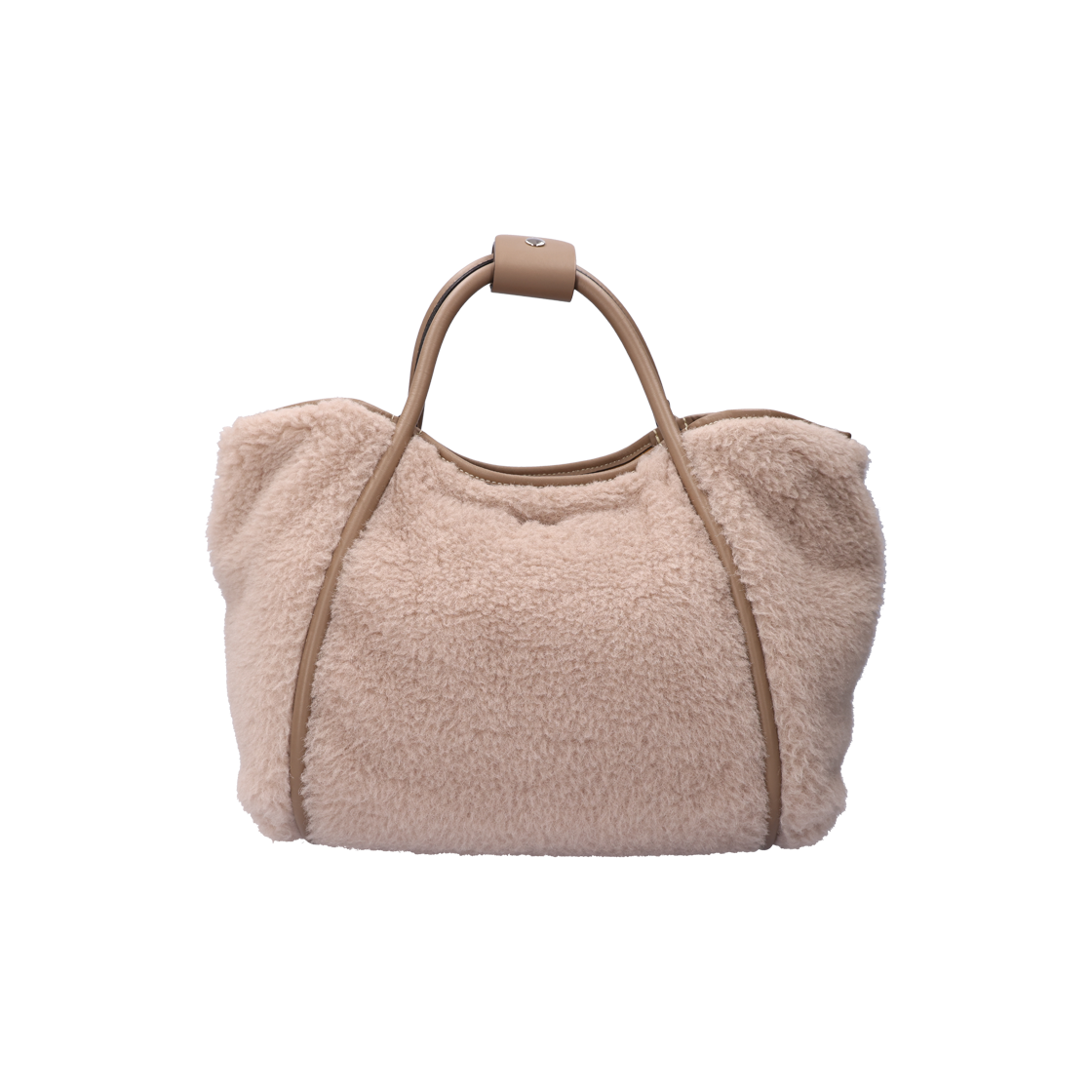 ITD6SB2S89CF Max Mara 4516164206 Marine Teddy Tote Bag in Alpaca Leather