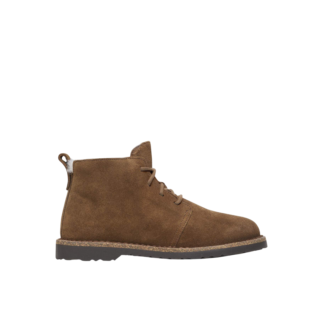 1028148 (W) Birkenstock Uppsala Mid Shearling Suede Leather Dark Tea - Narrow