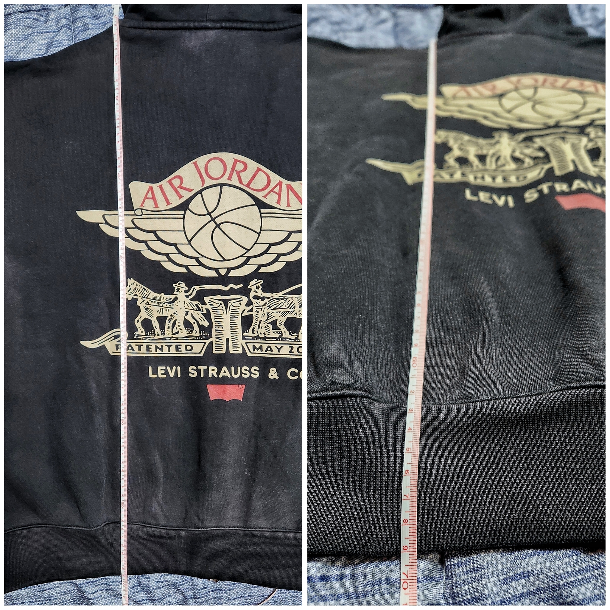 Jordan x Levi's Full Zip Hoodie Black (IM6734-010) 착용 스타일 - 4