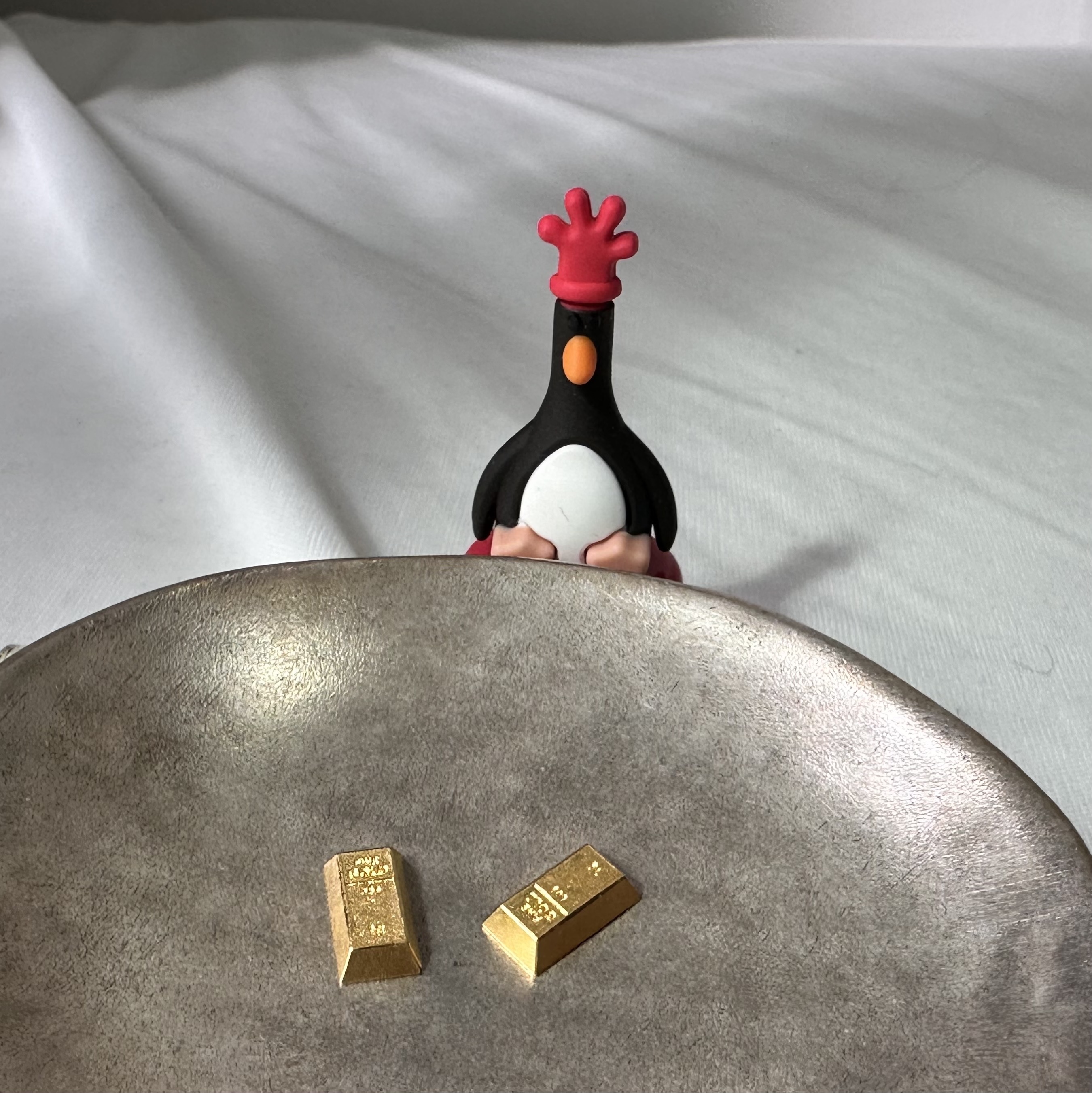 GOLDPANG 24K Gold 999 Imperial Gold Bar Object 1g + Glass Bottle 착용 스타일 - 1