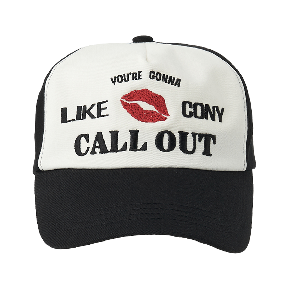 콜아웃뉴이어 콜아웃 립스 로고 볼 캡 / 블랙/화이트(CONY Callout Lips Logo Ball Cap / Black/White) - 2