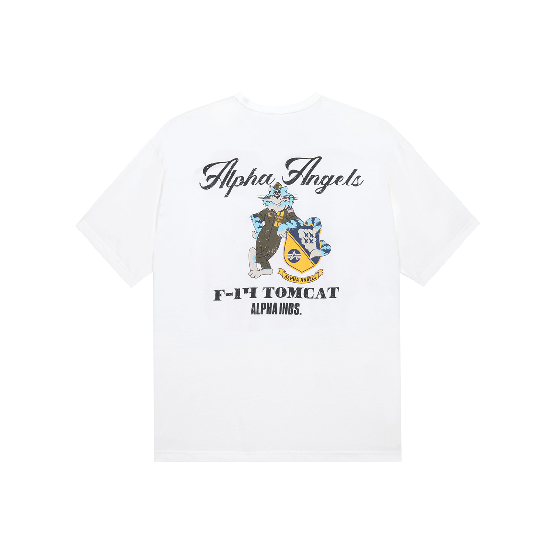 알파 인더스트리 릴랙스드 알파 엔젤스 티셔츠 화이트(ALPHA INDUSTRIES Relaxed Alpha Angels Tee White)