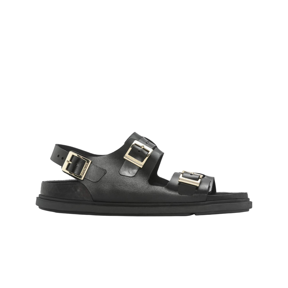 1023955 Birkenstock Cannes Natural Leather Black - Narrow