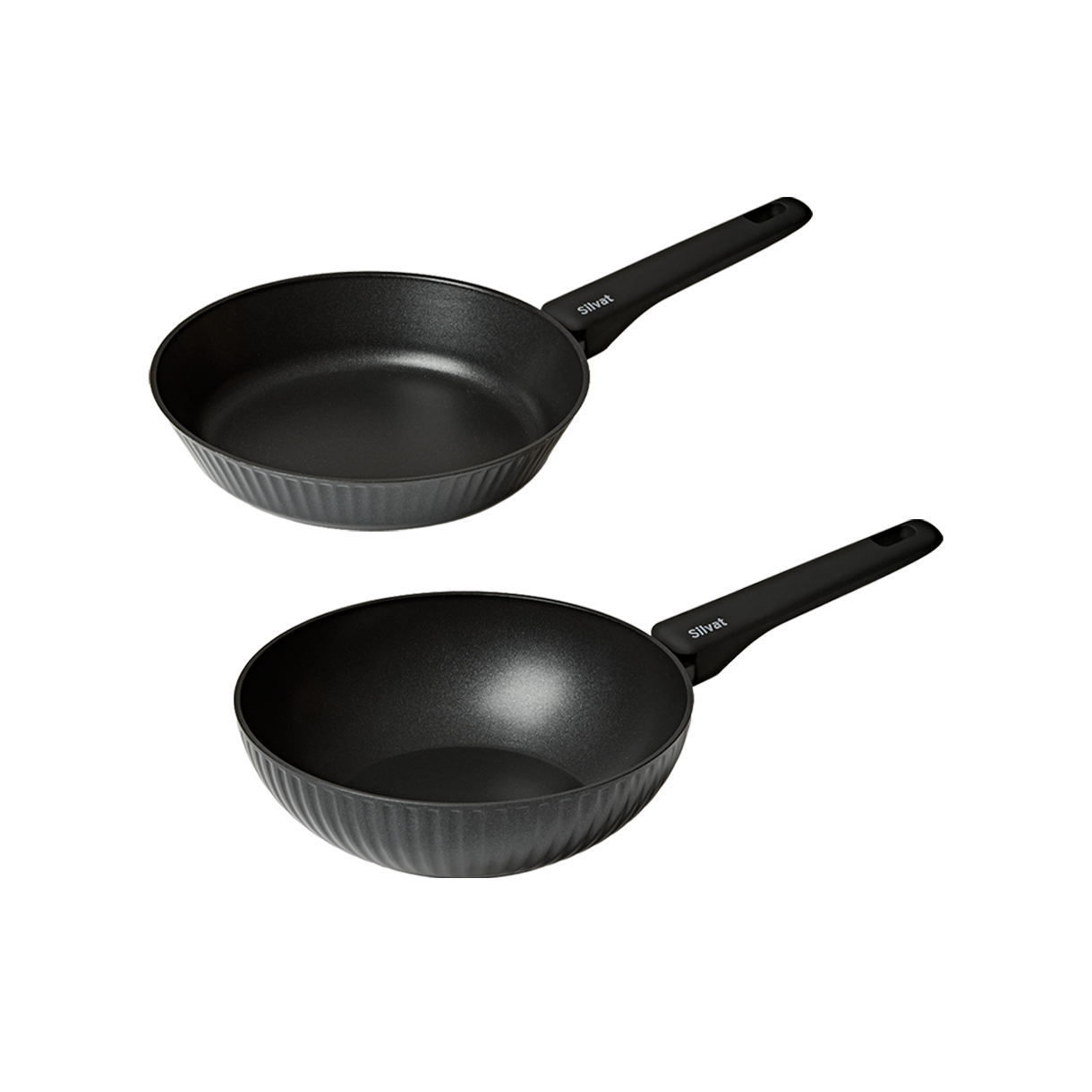 실바트 벨리나 IH 단조 프라이팬 2종 세트(28팬+28웍)(Silvat vellina IH Forging Frying Pan Set of 2 (28 Pan + 28 Wok)) - 2