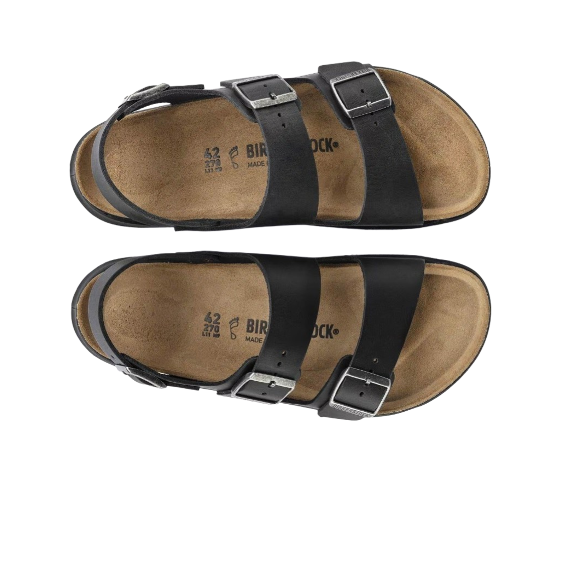 버켄스탁 밀라노 크로스타운 블랙 - 레귤러(Birkenstock Milano Crosstown Black - Regular) - 2