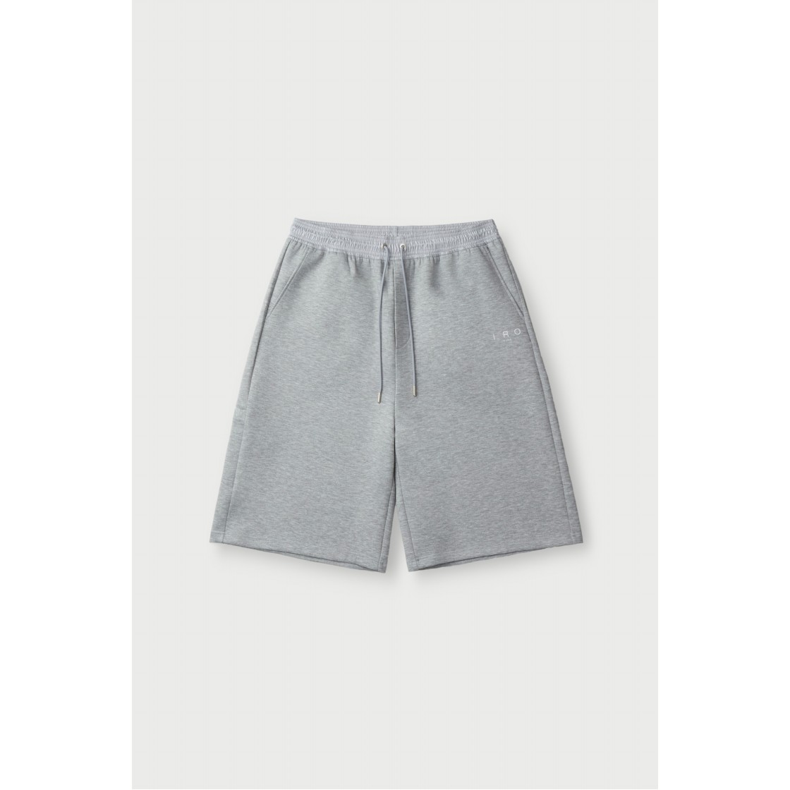 이로 비브리오 밴딩 배색 롱 버뮤다 쇼츠 그레이(IRO Vibrio Banding Color-Block Long Bermuda Shorts Gray) - 2