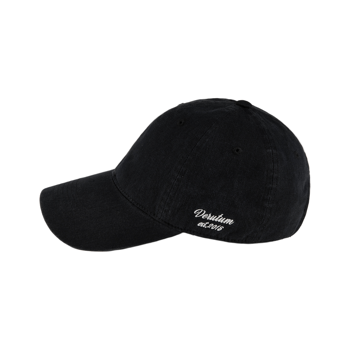 베루툼 사이드 로고 바이오 워싱 캡 블랙(VERUTUM BC249B Side Logo Bio Washing Cap Black) - 3