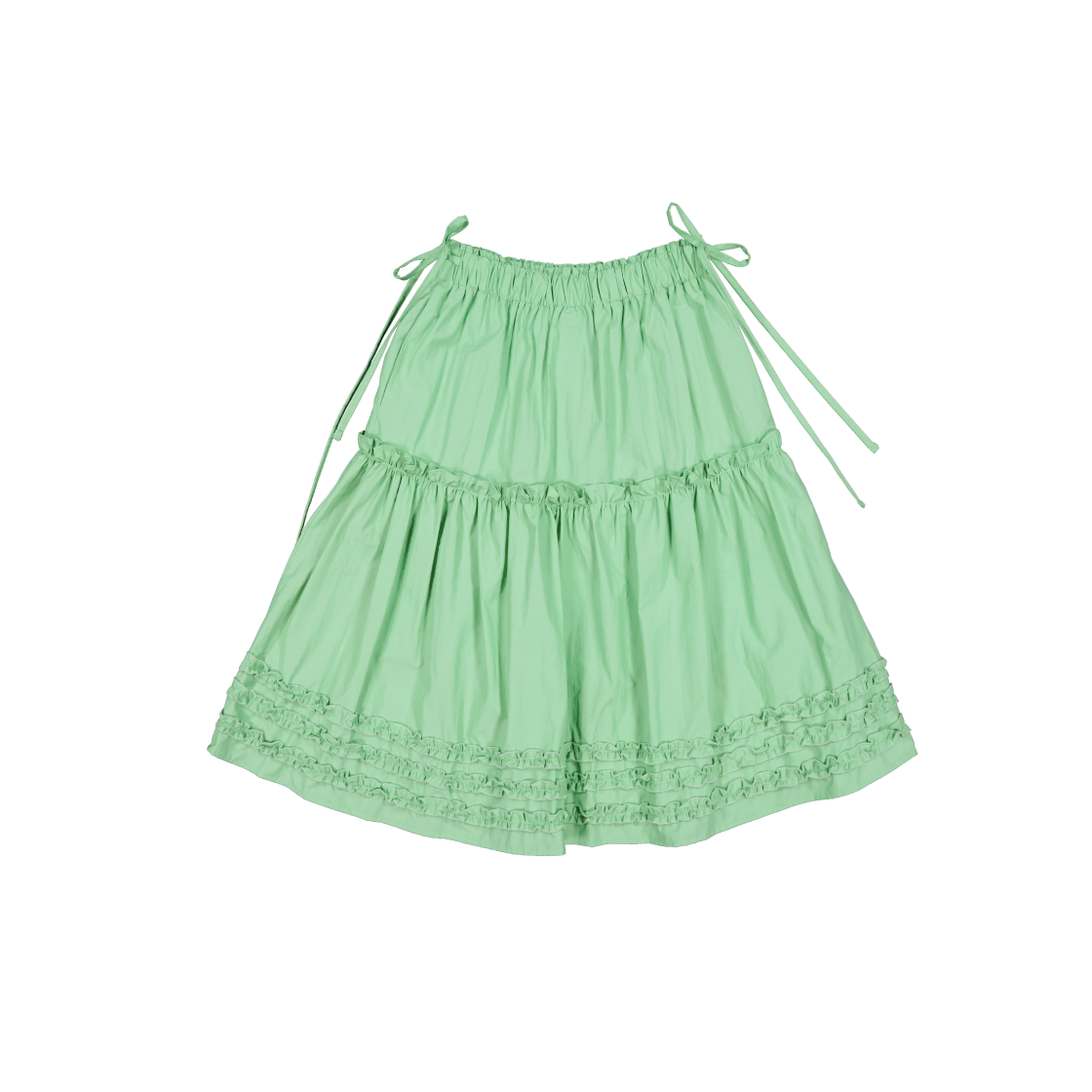 쿠키시 케이티 프릴 미디 스커트 민트(Kookeesee Katie Frill Midi Skirt Mint)