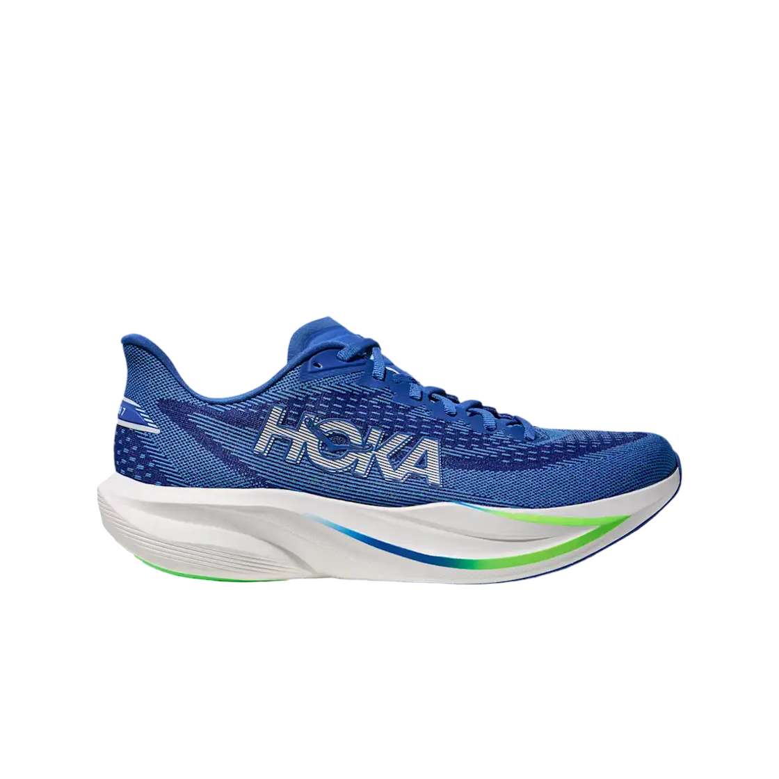 1171904-CBLTB Hoka Mach 7 Cobalt Blue Neon Green