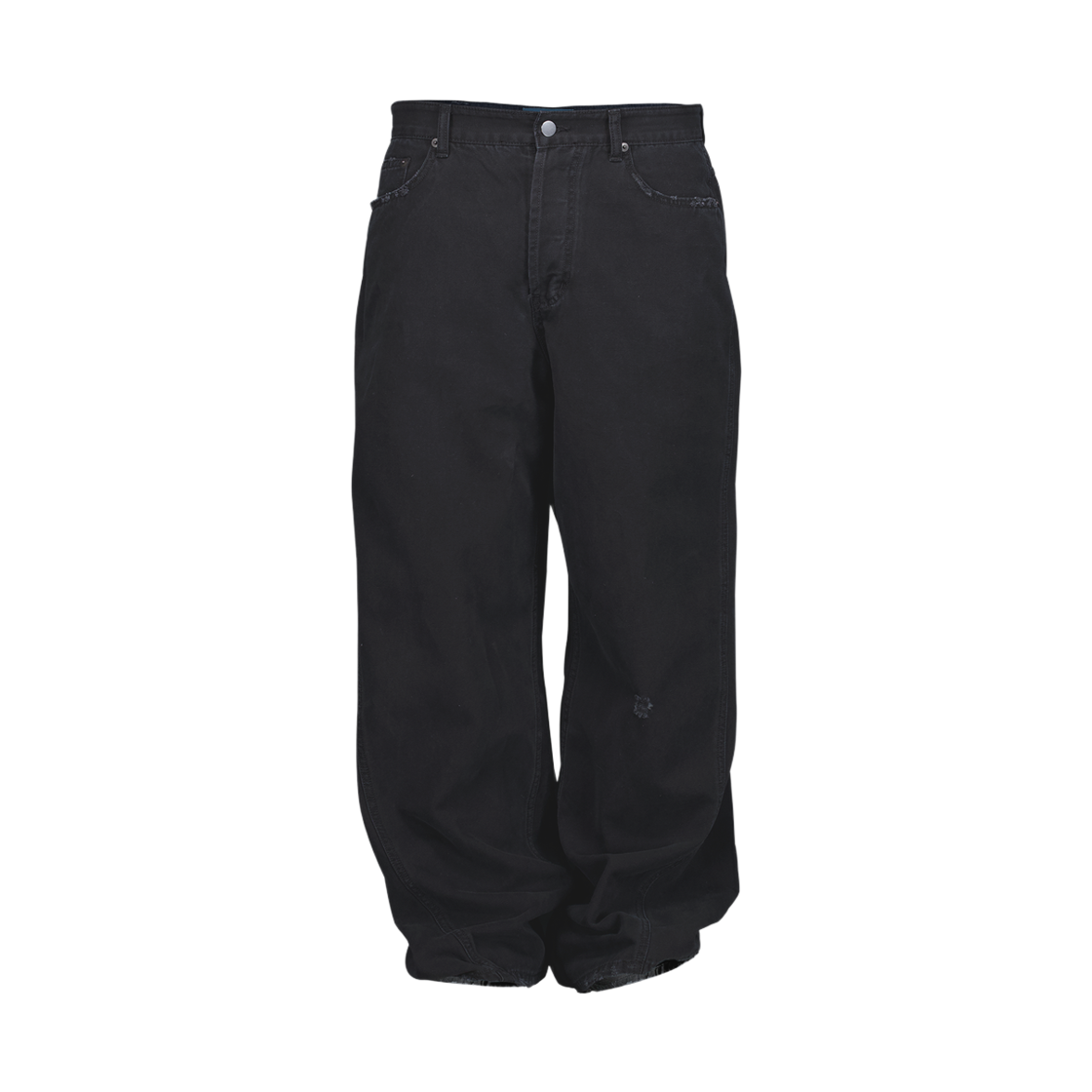 언더마이카 오프셋 커브드 팬츠 젯 블랙