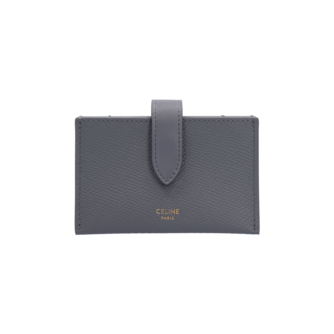 IT5BUMICPMHV Celine Accordion Card Wallet - Leather Gray