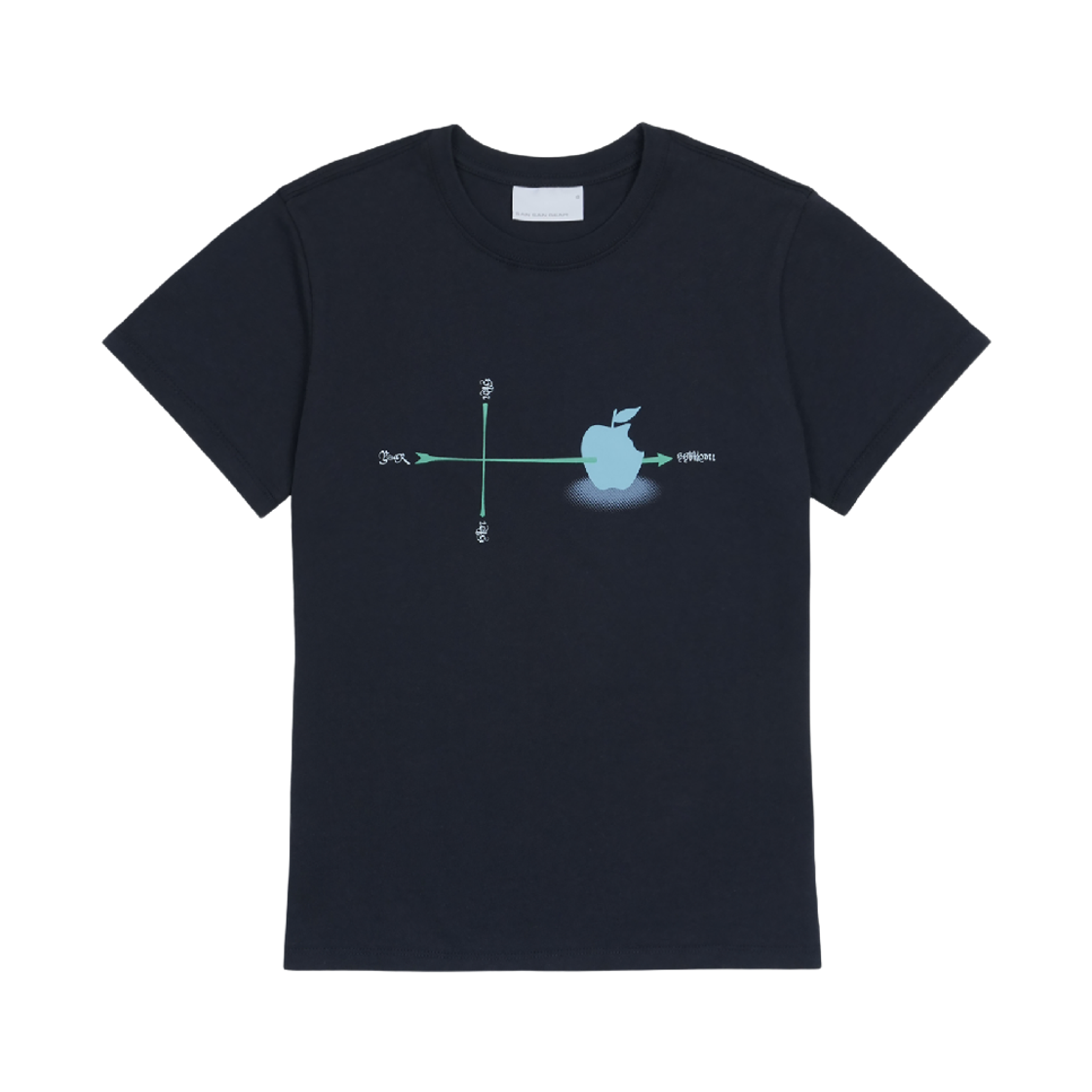 산산기어 피어스 티셔츠 네이비_0(Sansan Gear Pierce T-Shirt Navy_0)