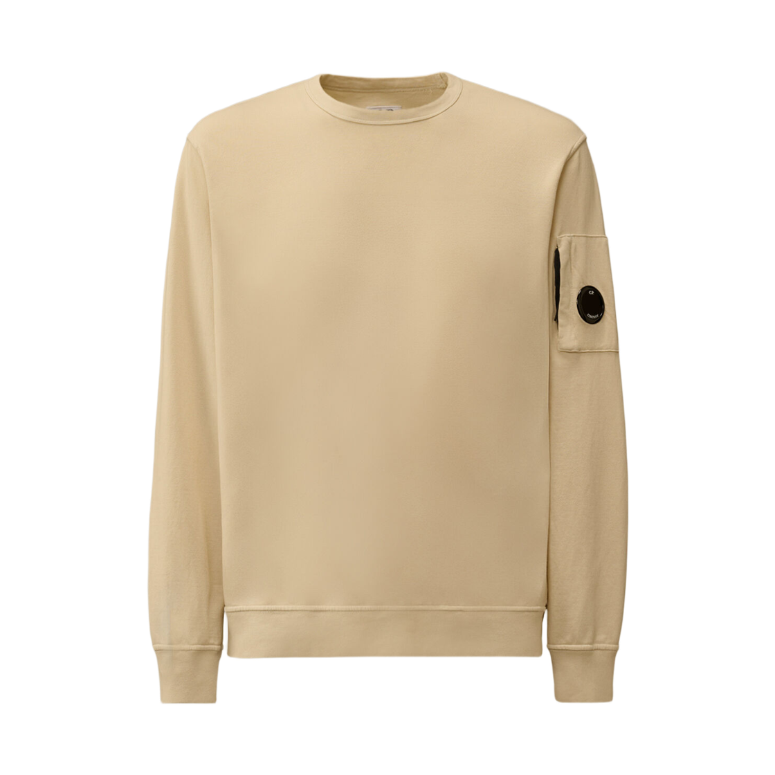 20CMSS711A002246G114 C.P. Company Light Fleece Crewneck Sweatshirt Frozen Dew White - 26SS