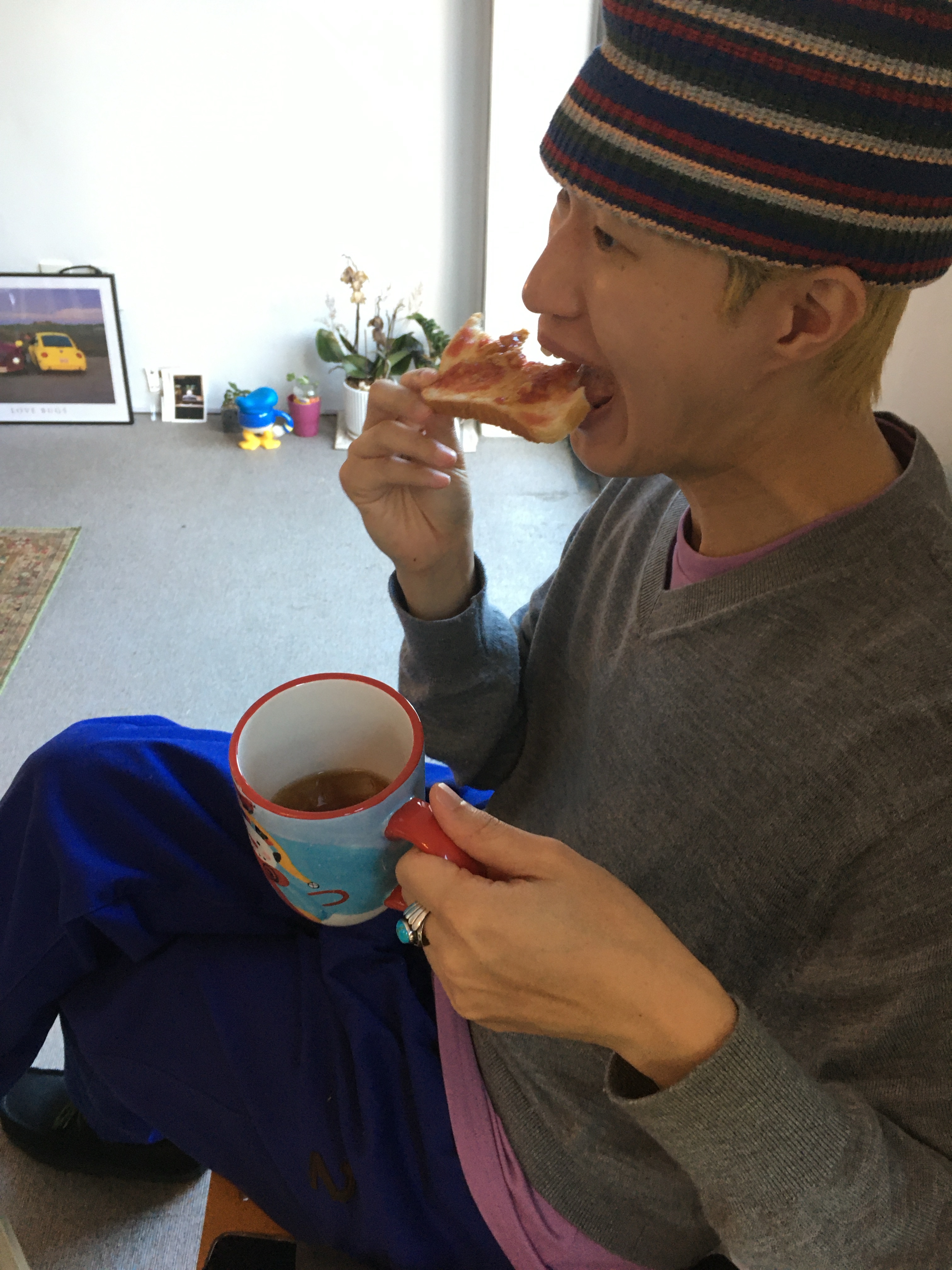Khakis Harbor Beanie Red 착용 스타일 - 3
