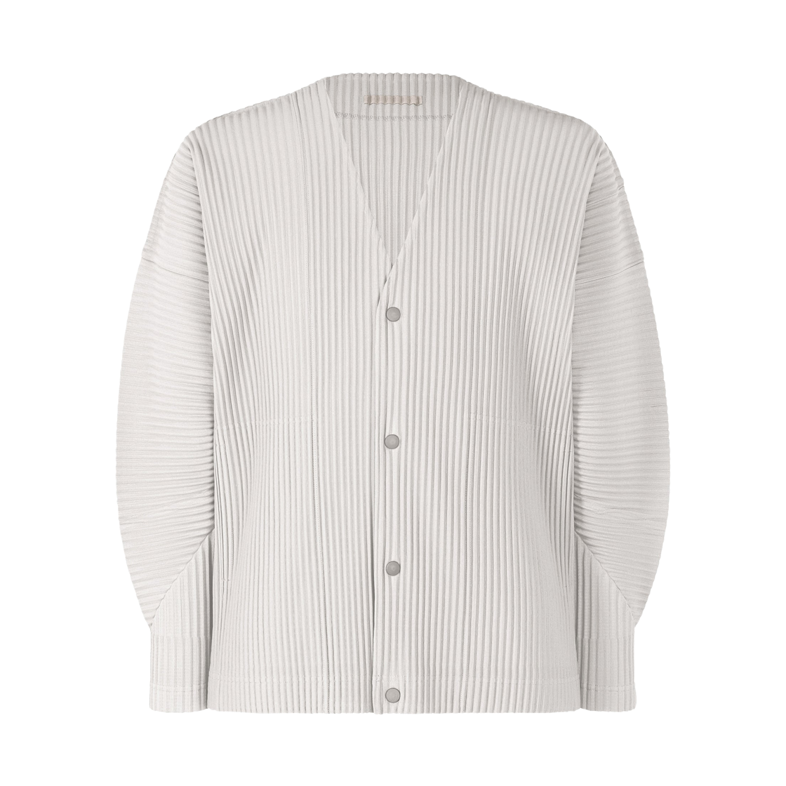 HP61-JL170-11 Homme Plisse Issey Miyake Color Pleats 1 Cardigan Light Gray