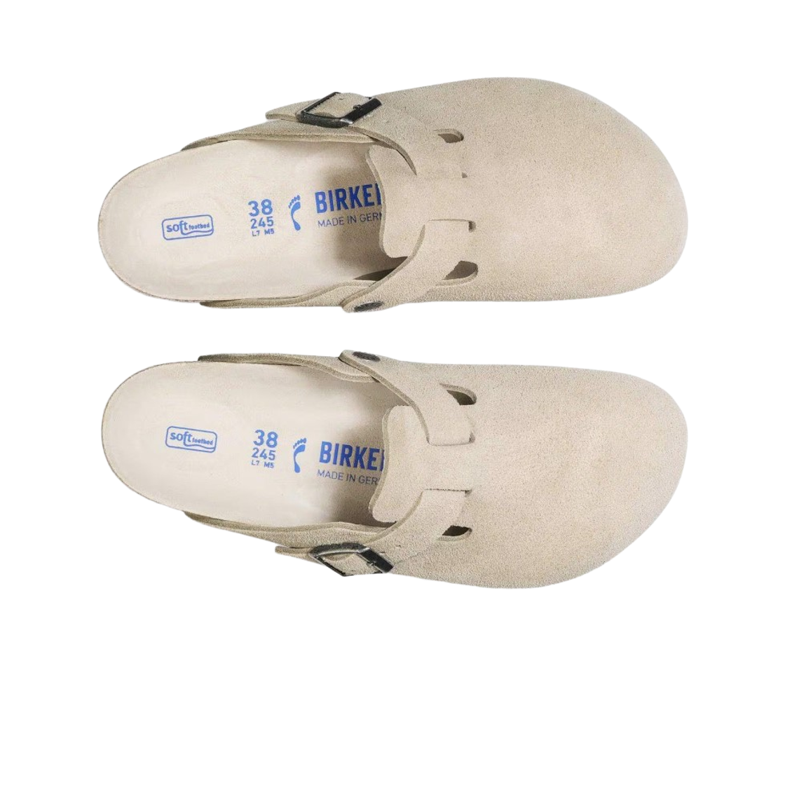 버켄스탁 보스턴 스웨이드 레더 오이스터 토날 - 레귤러(Birkenstock Boston Suede Leather Oyster Tonal - Regular) - 2