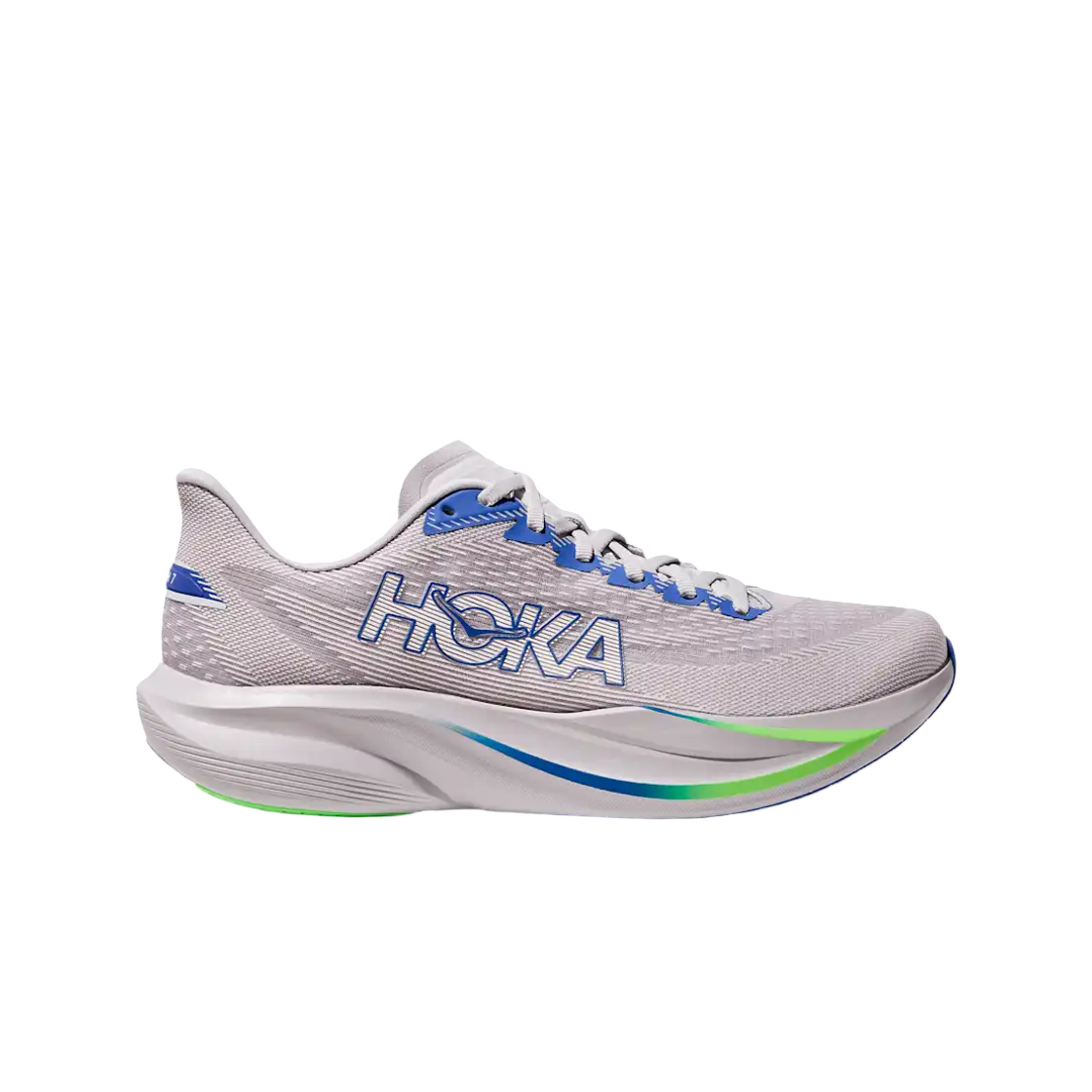 1171905-AYCB Hoka Mach 7 Ash Grey Cobalt Blue - Wide