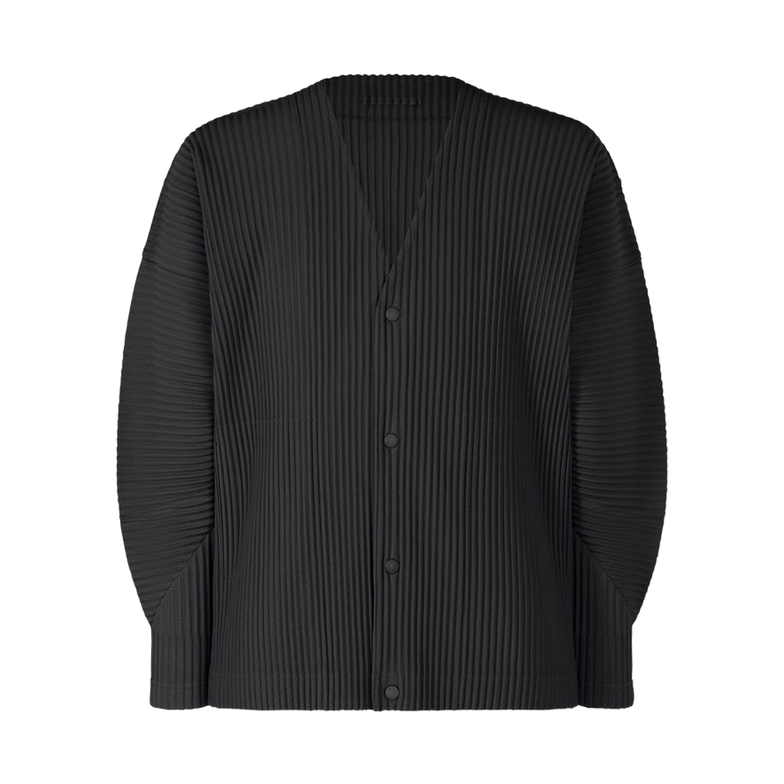 HP61-JL170-15 Homme Plisse Issey Miyake Color Pleats 1 Cardigan Black