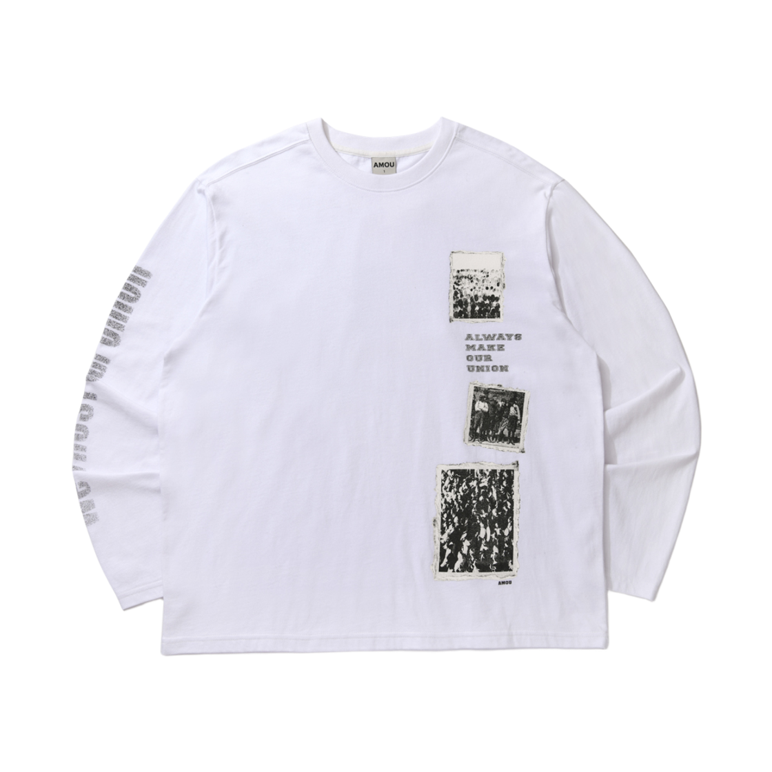 아모우 프레임 아카이브 롱슬리브 화이트(AMOU Frame Archive Long Sleeve White)