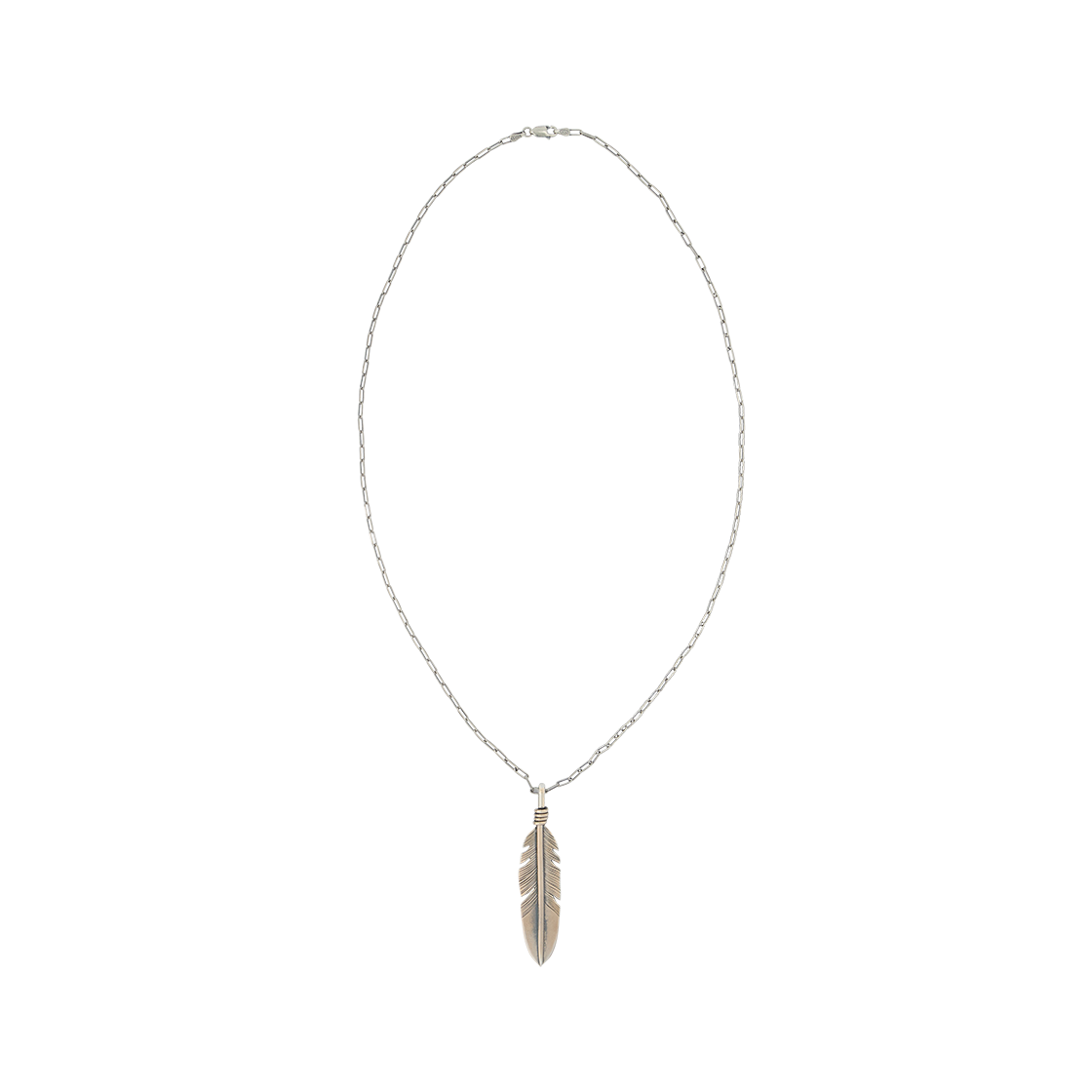 [KREAM 단독] 포크 바이 앤 페더 네클리스 실버 - 26SS([KREAM 단독] Folk/N Feather Necklace Silver - 26SS)