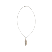 [KREAM 단독] Folk/N Feather Necklace Silver - 26SS