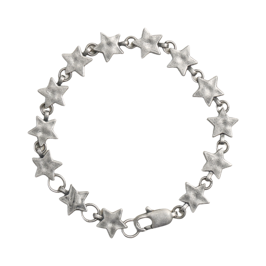 토우토우아카이브 타타 스타 링크 팔찌 실버 버니시(TOWTOW.ARCHIVE Tata Star Link Bracelet Silver Burnish) - 1