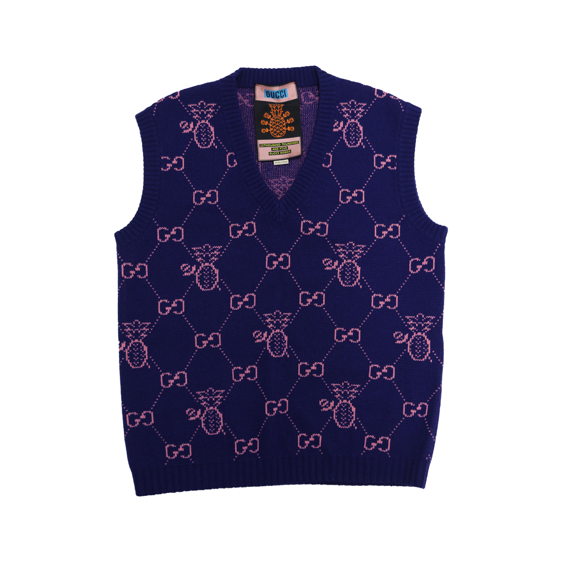 구찌 683092 베스트 니트 울 블루(Gucci 683092 Best Knit Wool Sweater - Blue) - 1