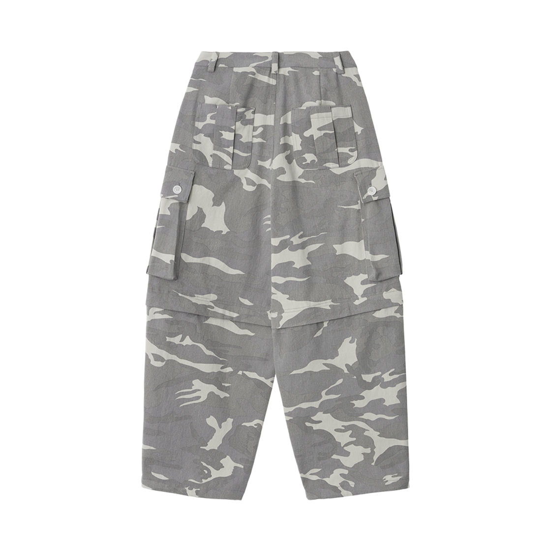 콜아웃뉴이어 코니 투웨이 카고 팬츠 / 라이트 그레이(CONY CONY Camo 2-Way Cargo Pants / Light Gray) - 2