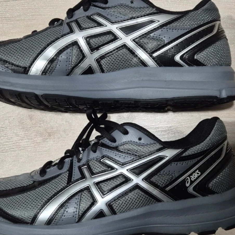 Asics Jog 100 S Steel Grey - 2E Wide 착용 스타일